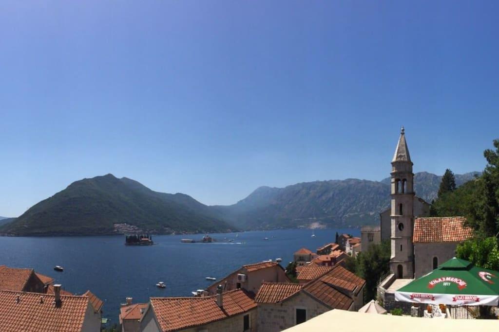 Ferienwohnung Bella Vista Zmukic Perast Exterior foto